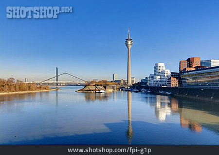 
                Fernsehturm, Medienhafen, Düsseldorf, Rheinturm                   