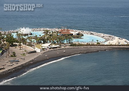 
                Teneriffa, Ferienanlage, Puerto De La Cruz, Lago De La Costa De Martiánez                   