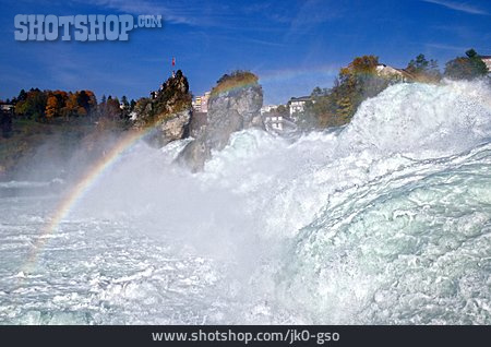 
                Wasserfall, Regenbogen, Rheinfall                   
