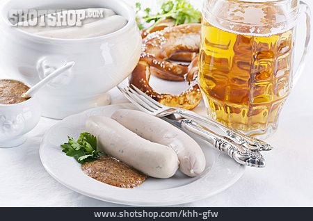 
                Bier, Weißwurst, Weißwurstfrühstück                   