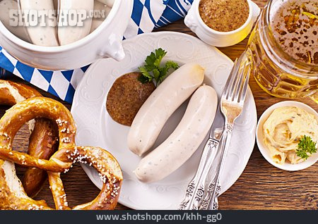 
                Laugenbrezel, Weißwurst, Weißwurstfrühstück                   