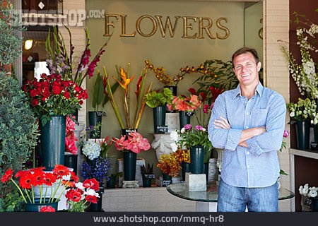 
                Blumenladen, Florist, Ladengeschäft, Blumenverkäufer                   