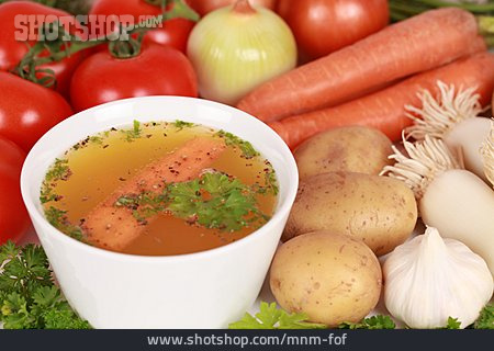 
                Suppe, Gemüsesuppe, Gemüsebrühe                   