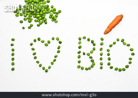 
                Gemüse, Karotte, Erbsen, Bio                   