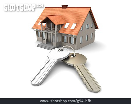 
                Immobilie, Hauskauf, Haustürschlüssel                   