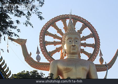 
                Buddhastatue, Wat Phra Yai, Big Buddha                   