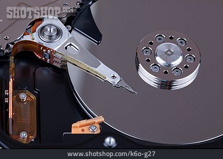 
                Harddisk, Festplatte, Schreiblesekopf                   