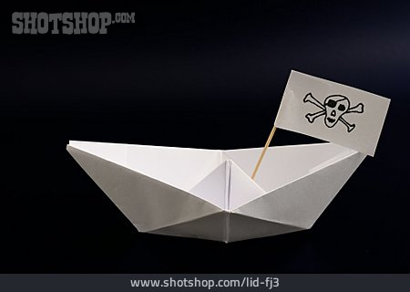 
                Piratenflagge, Origami, Piratenschiff                   