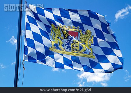 
                Flagge, Bayern, Wappen                   