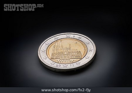 
                Deutschland, Kölner Dom, Euromünze, 2-euro-gedenkmünze                   