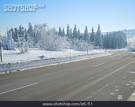 
                Winter, Straße, Straßenverhältnisse                   