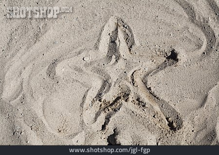 
                Stern, Sandzeichnung                   