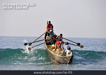 
                Fischer, Fischerboot, Indien                   