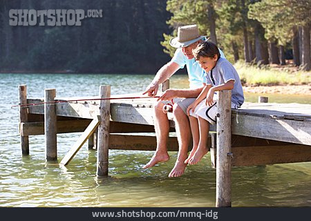
                Grandson, Grandfather, Fishing, Fishing Trips                   