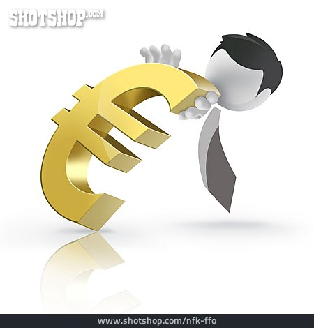 
                Geld & Finanzen, Figur, Euro-zeichen                   