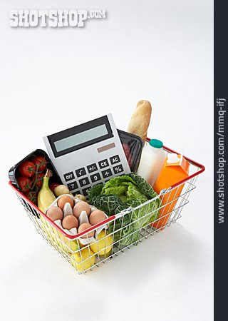 
                Lebensmittel, Einkauf, Haushaltskasse, Lebenshaltungskosten, Lebensmittelkosten                   