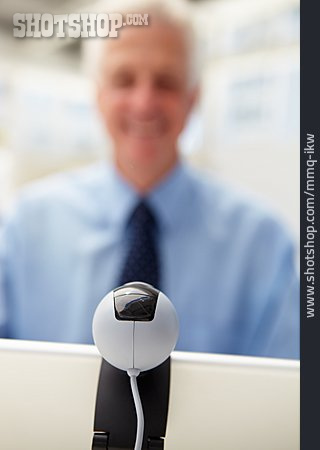 
                Geschäftsmann, Büro & Office, Kommunikation, Webcam                   