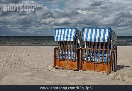 
                Strandkorb, Ostsee, Usedom                   