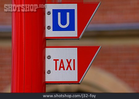 
                Verkehrsmittel, Taxischild, Taxistand                   