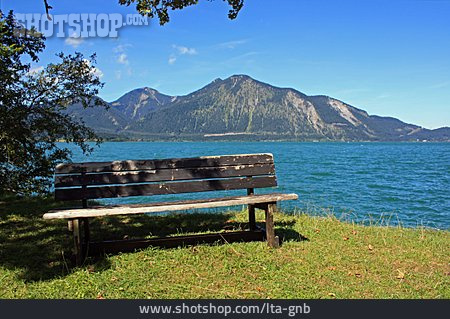 
                Holzbank, Walchensee                   