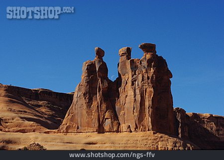 
                Felsformation, Arches-nationalpark, The Three Gossips                   