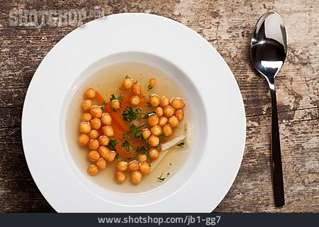 
                Suppe, Backerbse, Backerbsensuppe                   