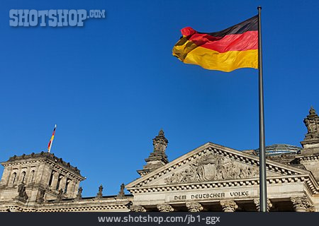 
                Deutschlandfahne, Reichstag, Bundestag                   