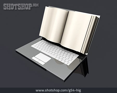
                Laptop, Online, E-book, Digitalisierung                   
