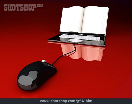
                Computermaus, Laptop, Online, E-book                   