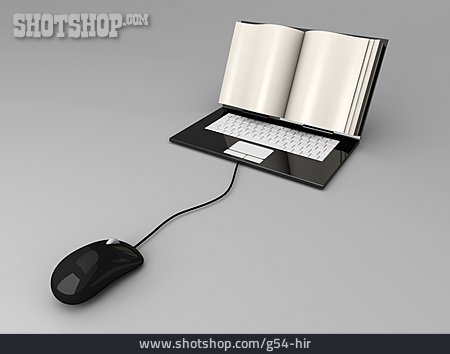 
                Computermaus, Laptop, Online, E-book, Digitalisierung                   