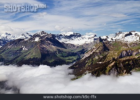 
                Berner Alpen, Gebirgspanorama, Schynige Platte                   