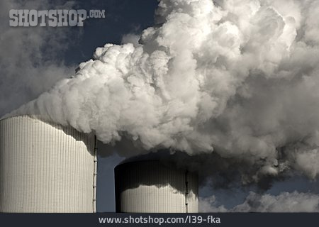 
                Umweltverschmutzung, Rauch, Braunkohlekraftwerk, Kohlendioxid                   