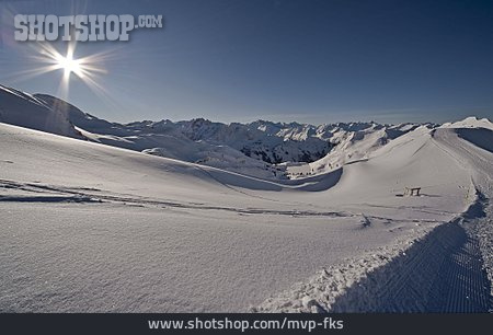 
                Verschneit, Alpen, Berglandschaft                   