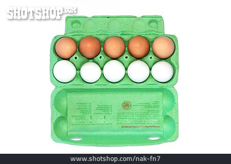 
                Eierschale, Eierkarton, Unterschiedlich                   