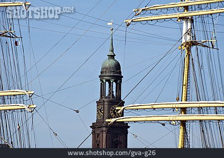
                Hamburg, Takelage, St. Michaelis, Hamburger Michel                   