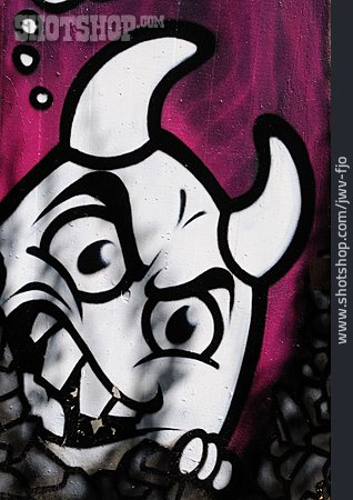 
                Graffiti, Teufel, Streetart                   
