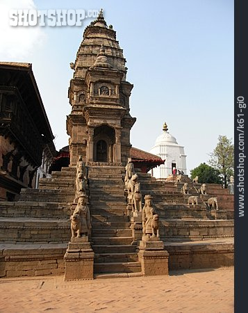 
                Tempel, Bhaktapur, Nyatapola-tempel                   