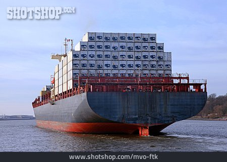 
                Schifffahrt, Containerschiff                   