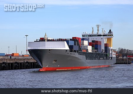 
                Schifffahrt, Containerschiff                   