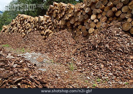 
                Holzstapel, Holzwirtschaft                   