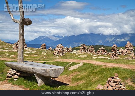 
                Stone Stack, Trailblazing, Alpine Scenery                   