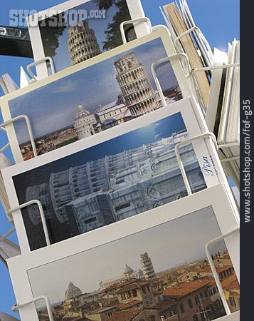 
                Postkarte, Pisa, Postkartenständer                   