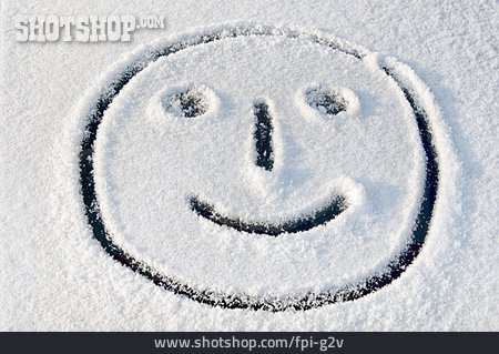 
                Schnee, Zufrieden, Gesicht                   