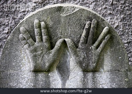 
                Hand, Grabstein, Judentum                   