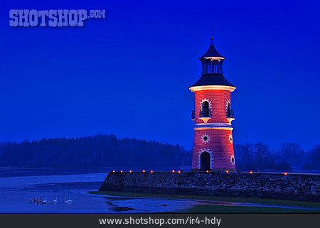 
                Beleuchtet, Leuchtturm, Moritzburg                   