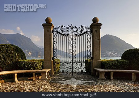 
                Gate, Lake Lugano, Parco Civico, Monte San Salvatore, Villa Ciani                   