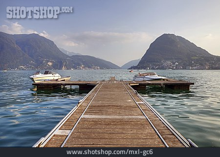 
                Steg, Lago Di Lugano, Monte San Salvatore                   