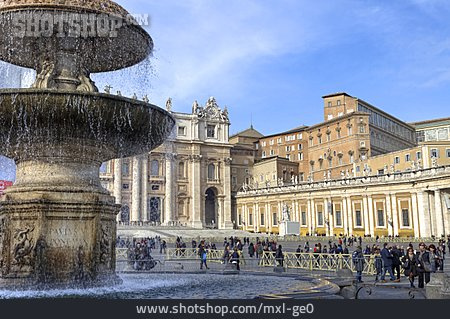 
                Brunnen, Rom, Petersdom                   