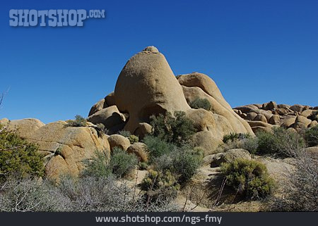 
                Felsformation, Joshua-tree-nationalpark, Skull Rock                   