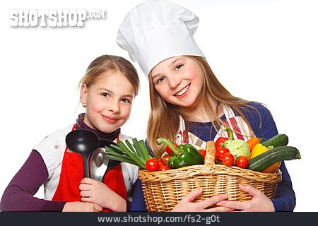 
                Mädchen, Gesunde Ernährung, Gemüse                   